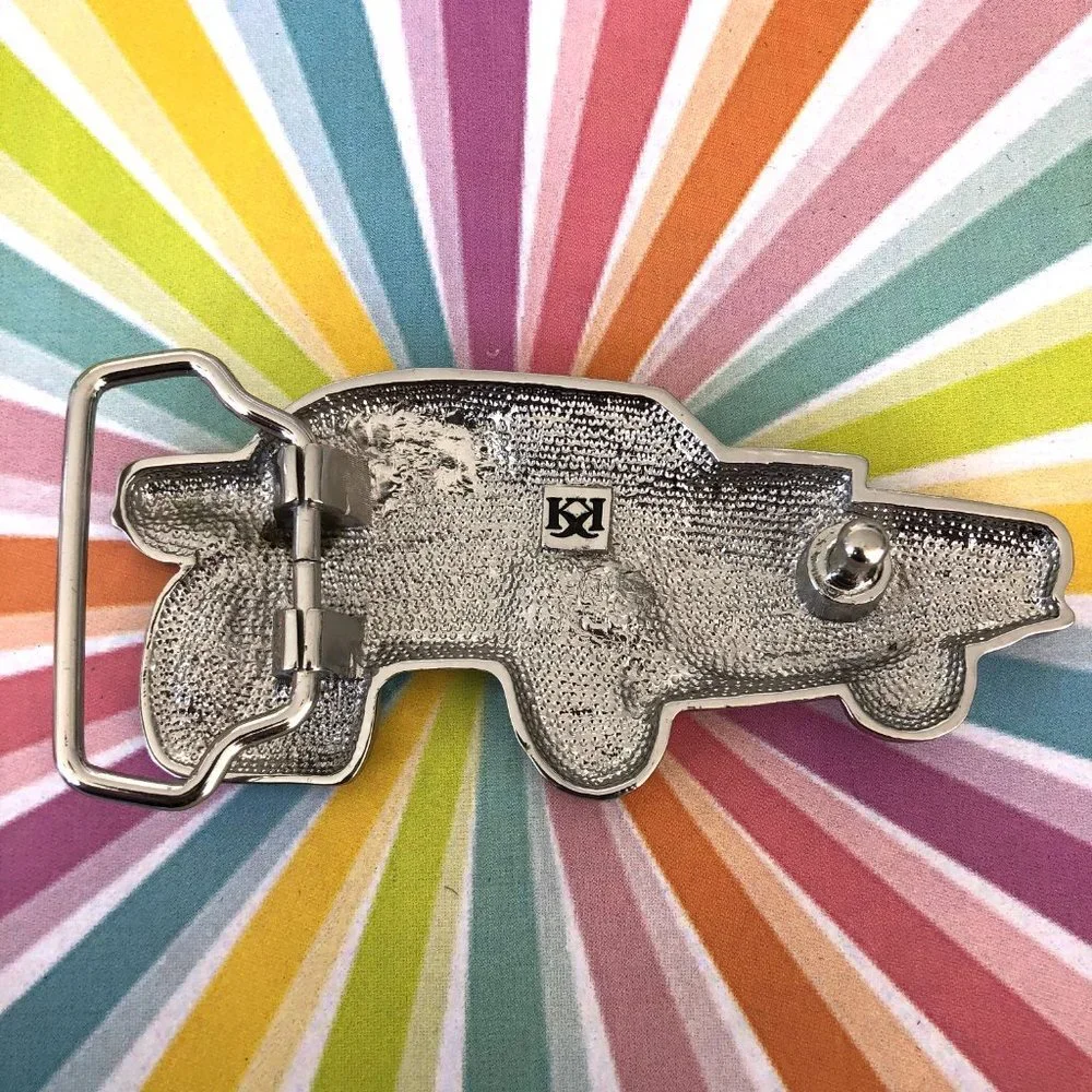 🌸HP 1970’s Inspired hot rod muscle car belt buckle